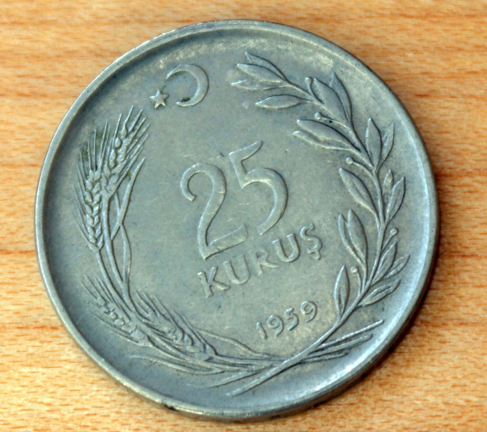 1959 Turkey 25 Kurus