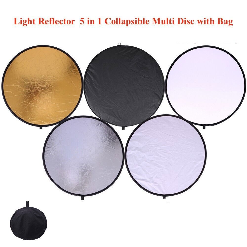 43" Light Reflector Light Diffuser 5in1 Collapsible Photography Lighting /110cm