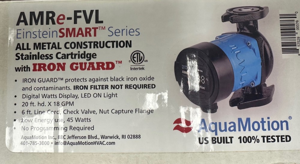 AMRE-FVL HIGH EFFICIENCY ECM CIRCULATOR