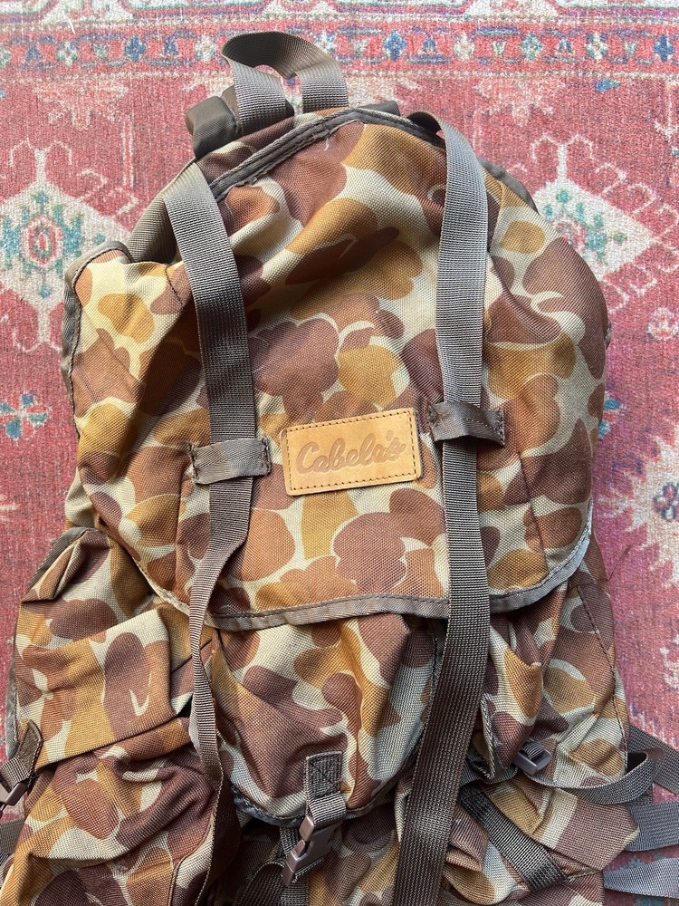 Vintage Cabelas Camo Hunting Backpack