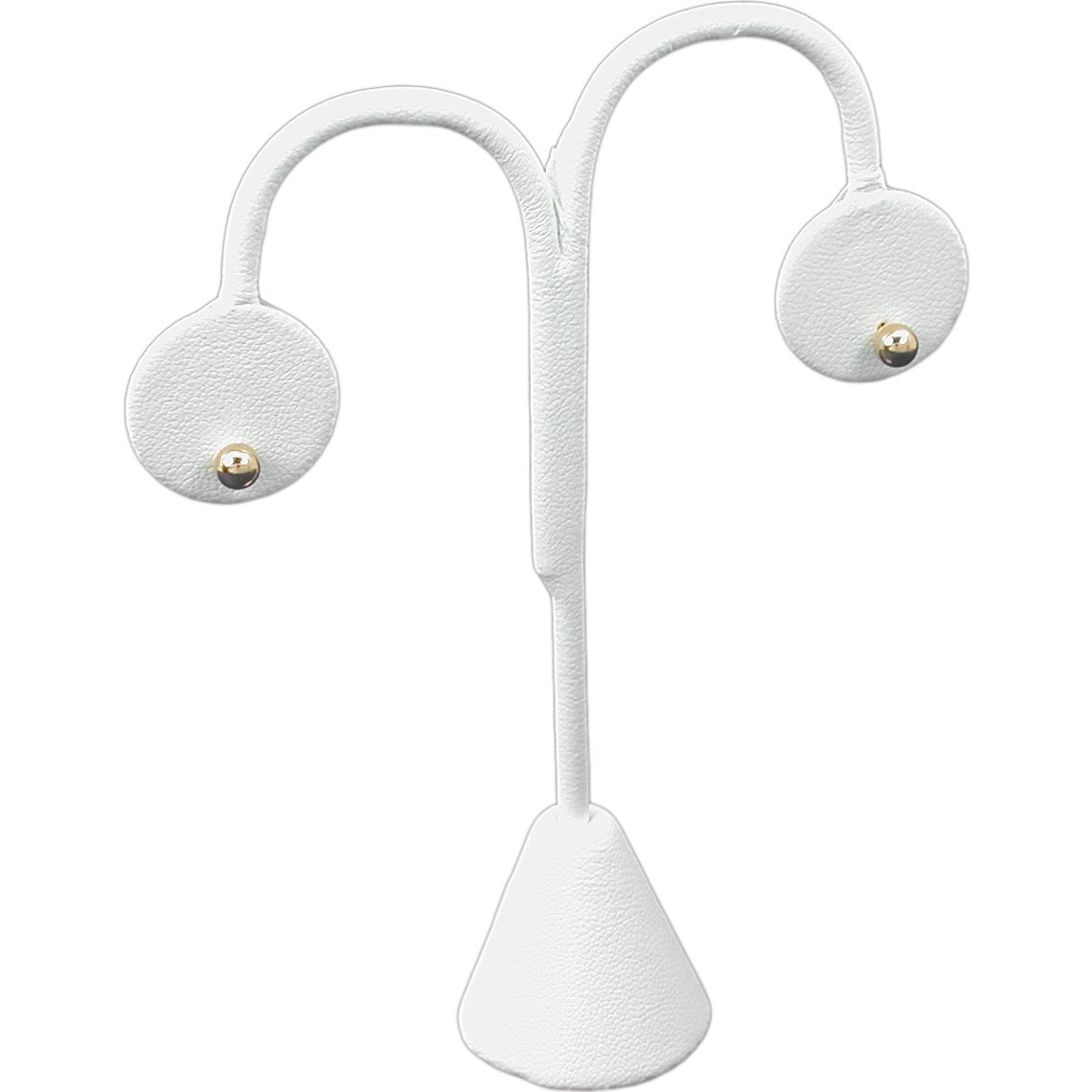 Black Velvet & Faux White Leather Jewelry Display 10 Piece Set