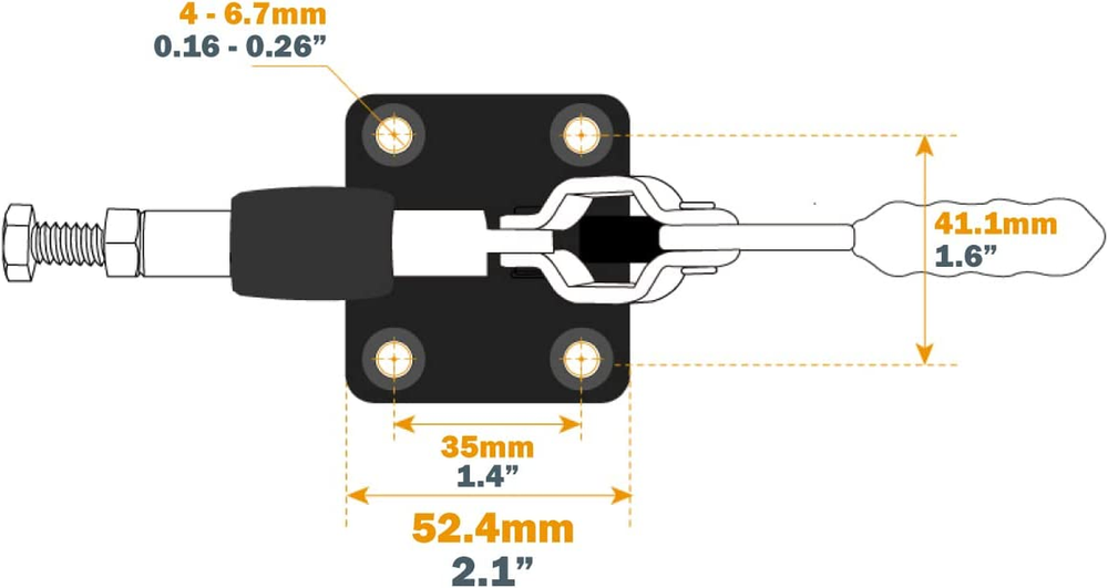 20318 Push Pull Toggle Clamp 305CM - 500 lb Heavy Duty Holding Capac...