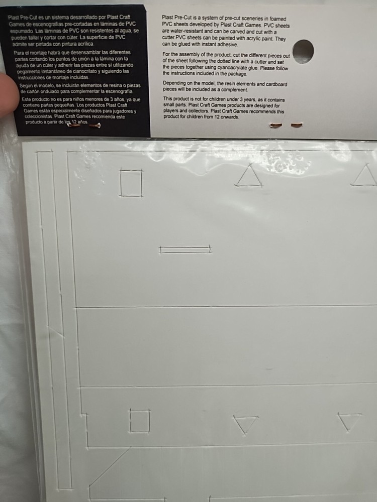 Fukei Kensei RPG Kuruwa Two Wall Sections Miniature Terrain Accessory