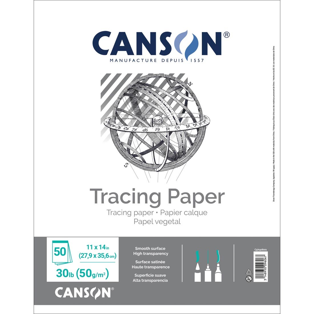 Canson Tracing Paper Pad 11x14"