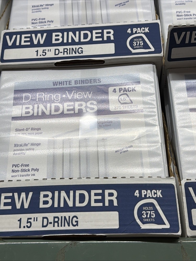 D Ring Binder 4 Pack