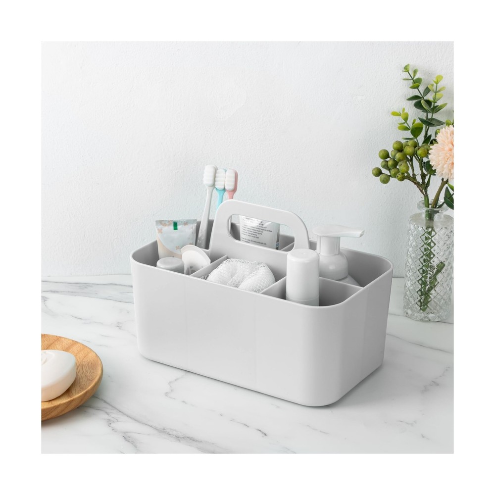 Tiawudi Multipurpose Caddy Organizer, Plastic Caddy with Handle, Stackable De...