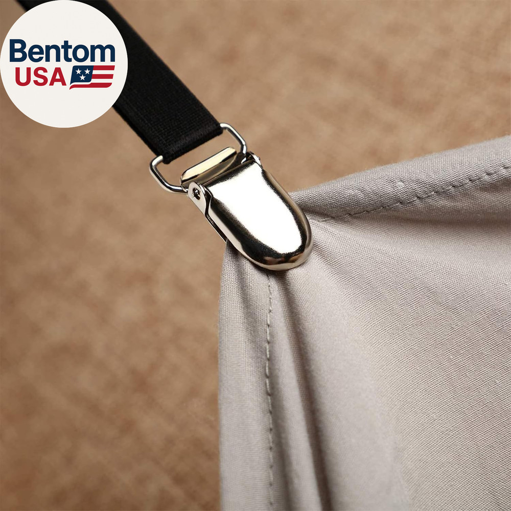 12 Pcs Bed Sheet Clips Straps Sheet Corner Straps Holder Adjustable Mattress Cli