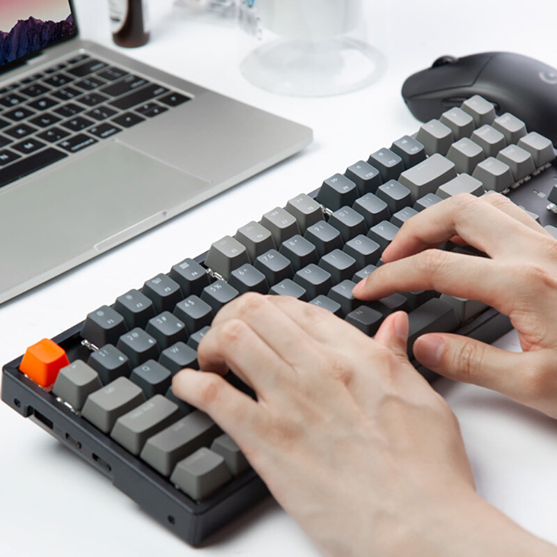 Keychron K8 Wireless Bluetooth Mechanical Keyboard White Backlight 87 Keys