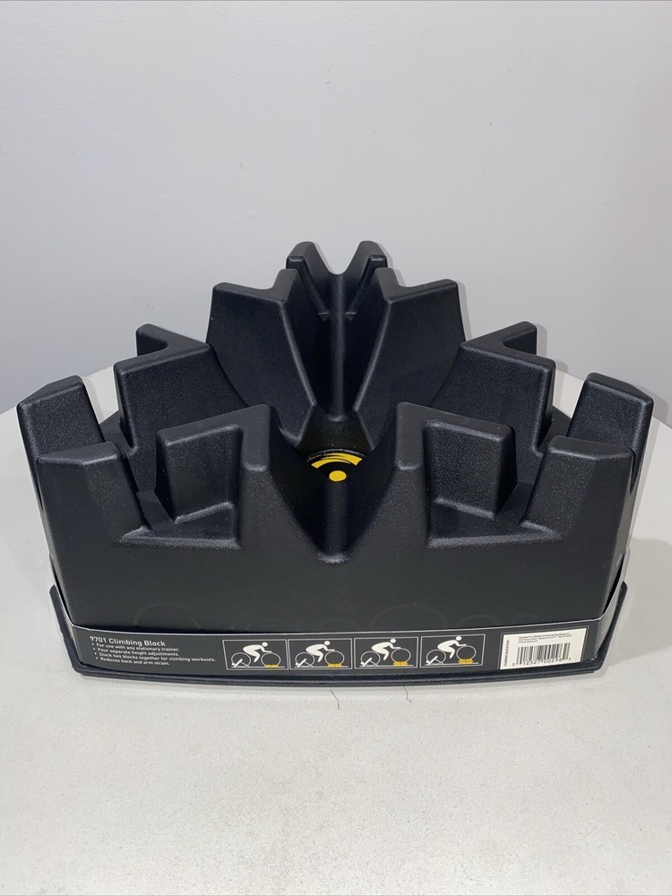 CycleOps Indoor Bike Trainer Stackable Climbing Block Riser Black ￼Bicycle