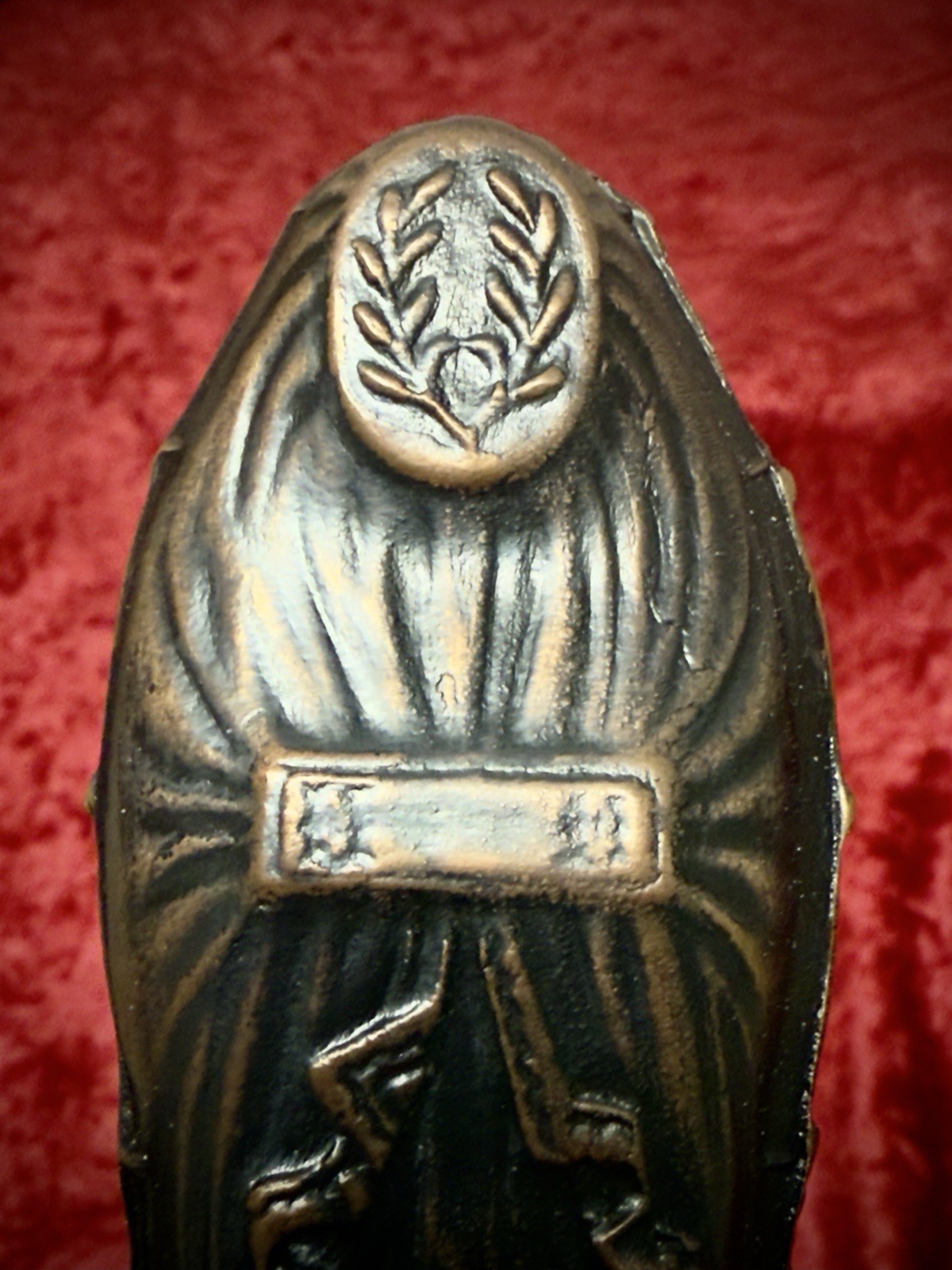 Crane and Breed Fisk Coffin Paperweight - Iron - Funeral Service - Mortuary
