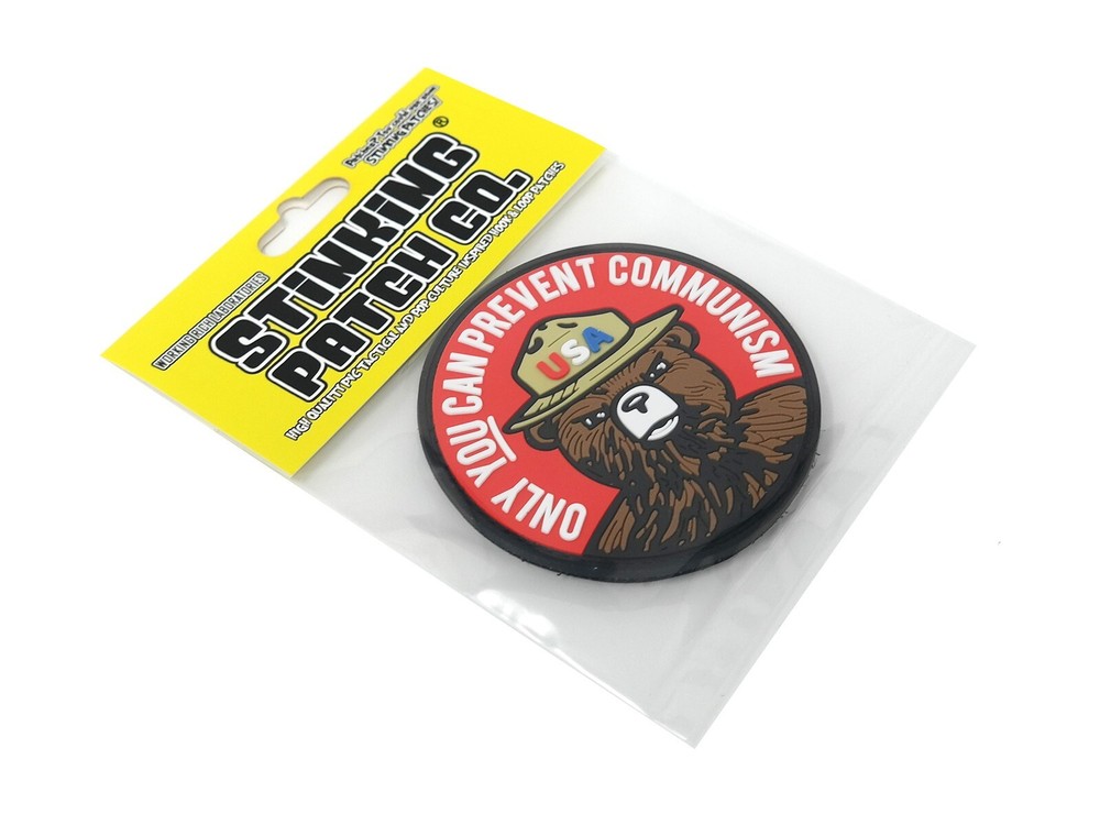 Only You Can Prevent Communism Bear Parody PVC Hook and Loop Patch