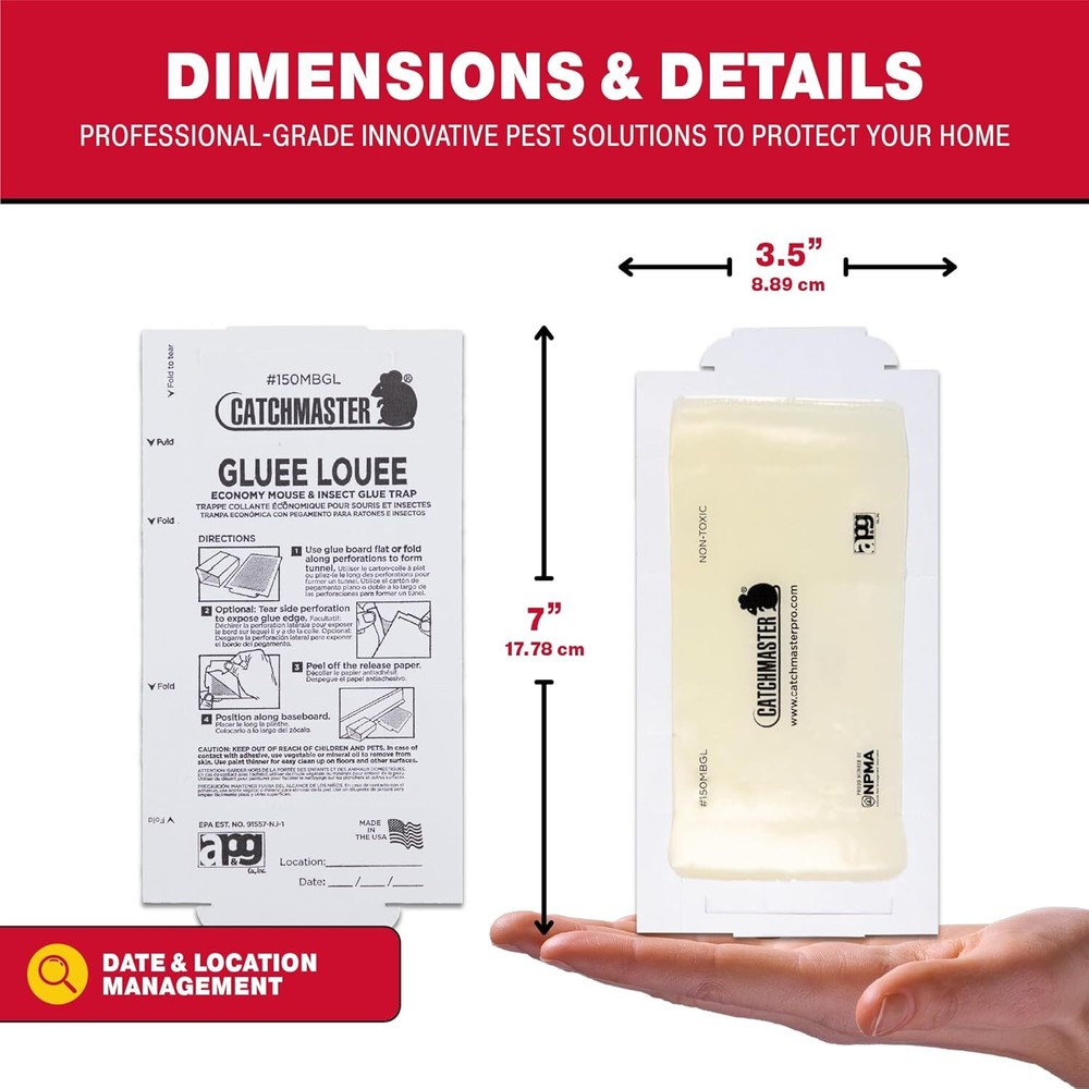 Catchmaster Bulk Pack Mouse and Insect Glue Boards 75-Pack