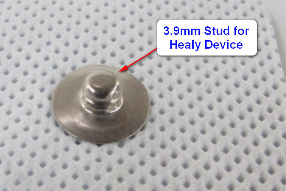 4 Square Compatible Electrodes for Healy Device 3.9mm Snap Stud