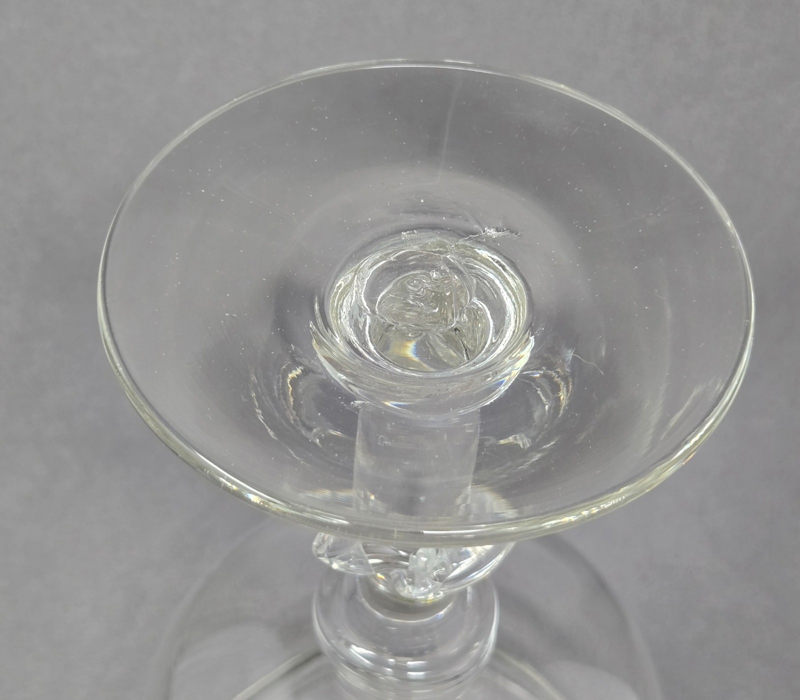 Rolled Lip Pittsburg / Midwest Oversized Goblet 1820's