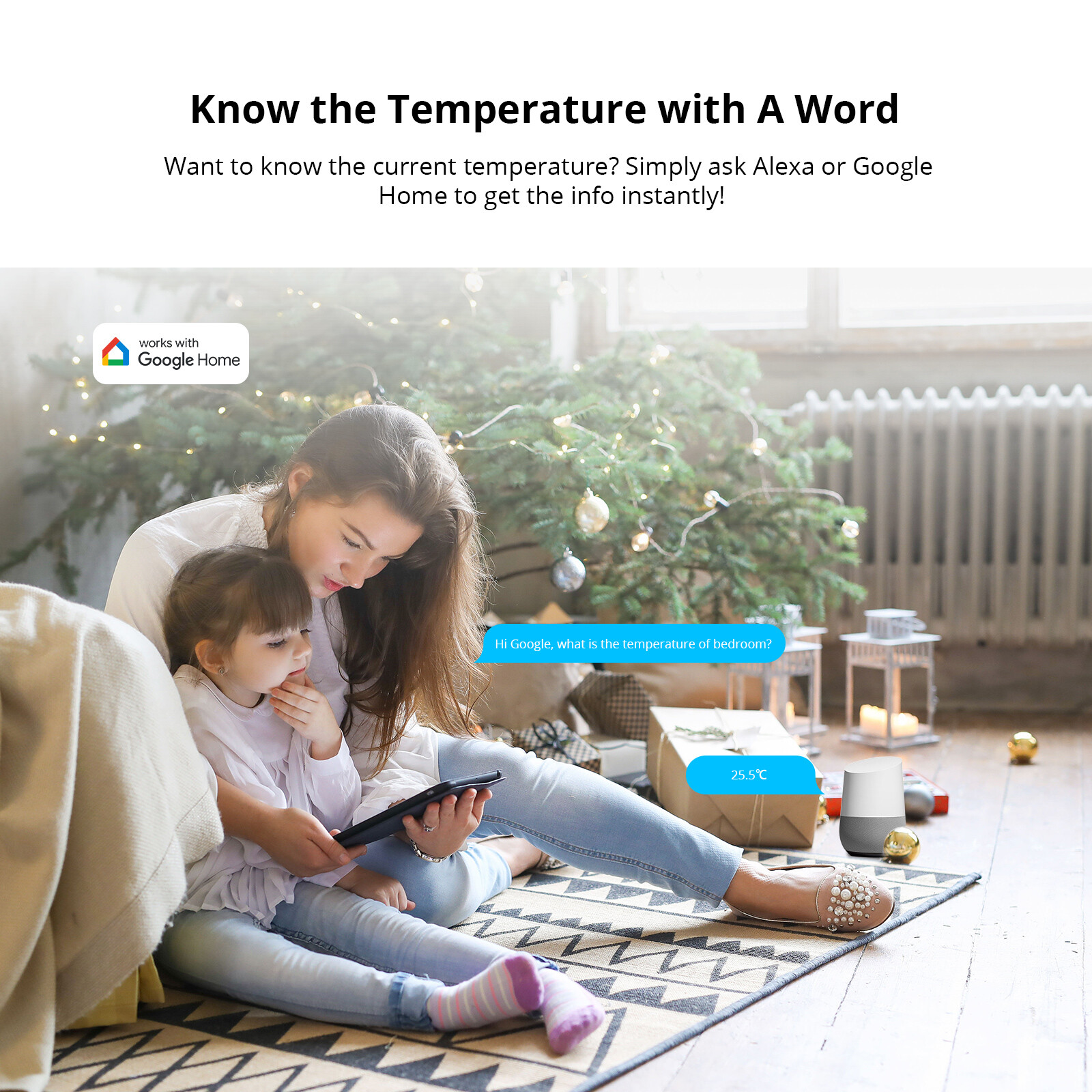 SONOFF SNZB-02P Zigbee Temperature Humidity Sensor Smart Home Remotely Monitor