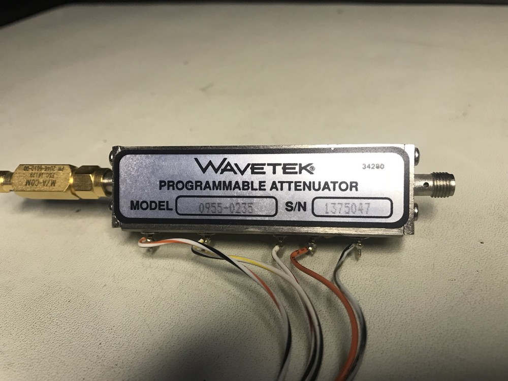 Wavetek Programmable Attenuator 0955-0235 w/ M/A-COM 2046-6010-00 DC BLOCK