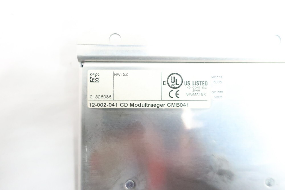 Sigmatek 12-002-041 CMB041 Module Rack