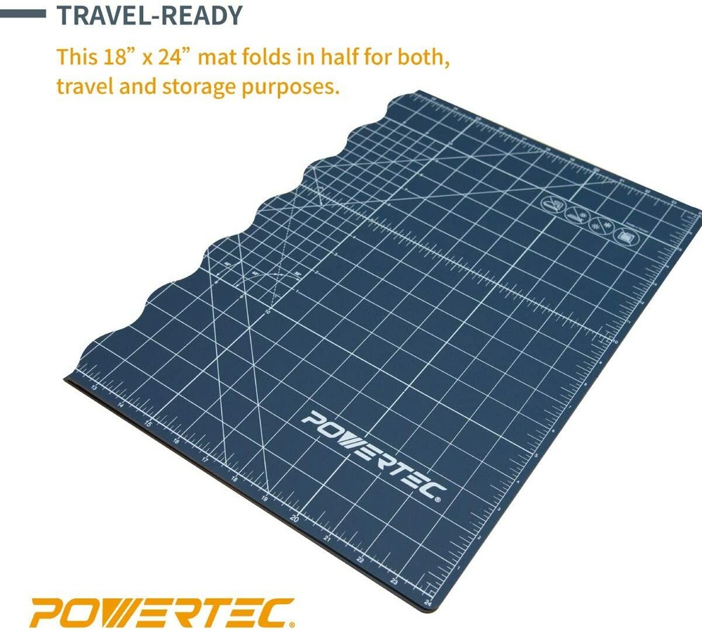 POWERTEC Foldable Mat 18 x 24" Knife Board (61002)