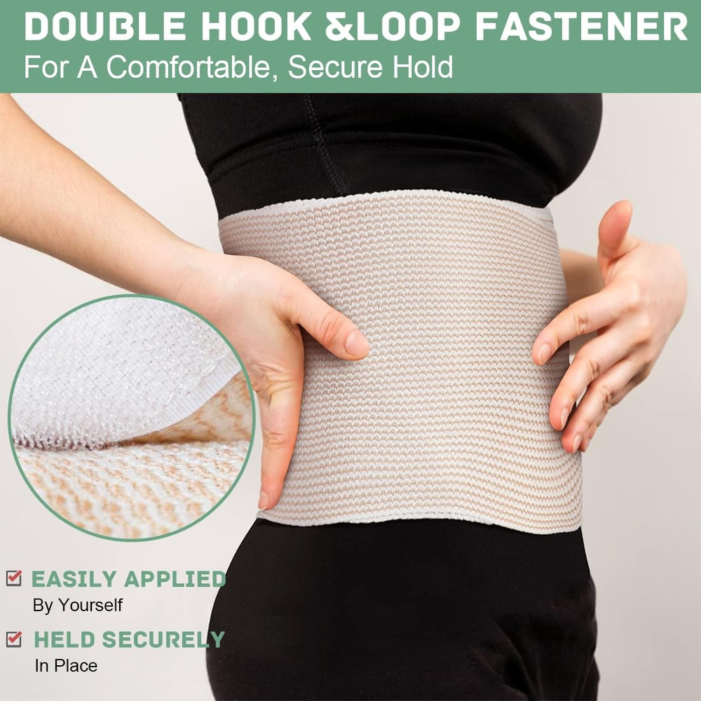4 Pack 6 Inch Elastic Bandage Wrap Compression Wrap with Self Closure