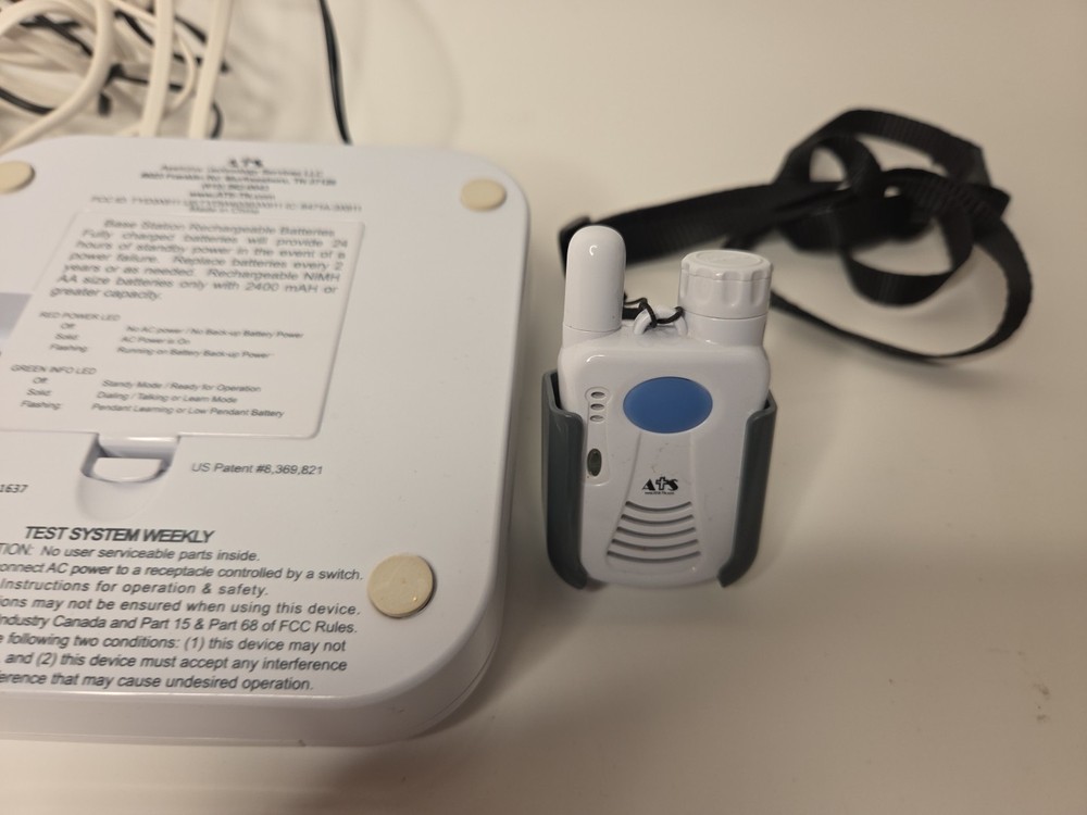 ATS Personal Emergency Response System 2-Way Voice Pendant Communicator Set
