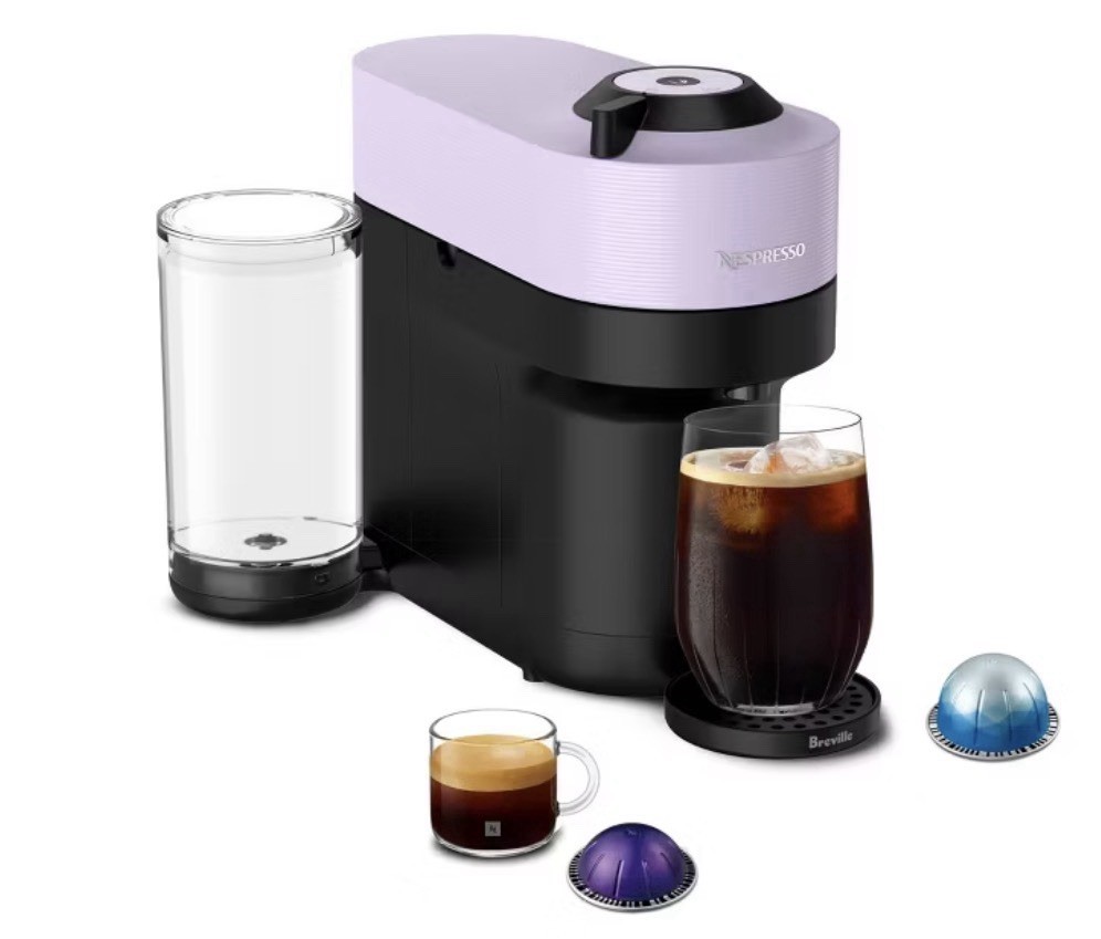 Nespresso Vertuo Pop+ Espresso Maker - Lilac (Open Box - Read)