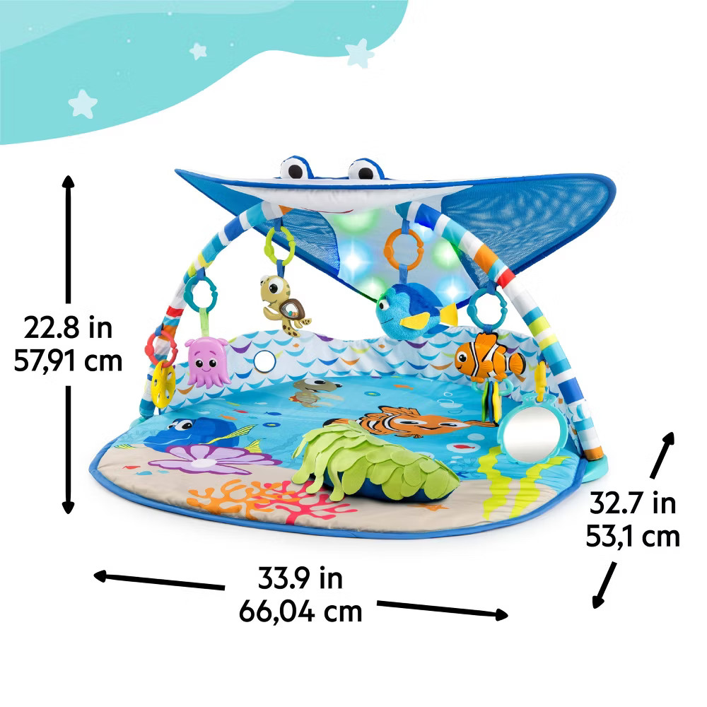 Disney Baby Finding Nemo Mr. Ray Ocean Lights Activity Gym