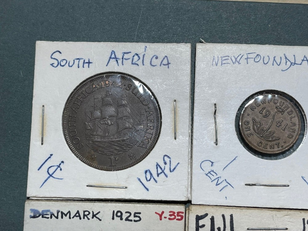 Assorted 4 World Foreign Coins Lot Great Condition High Value