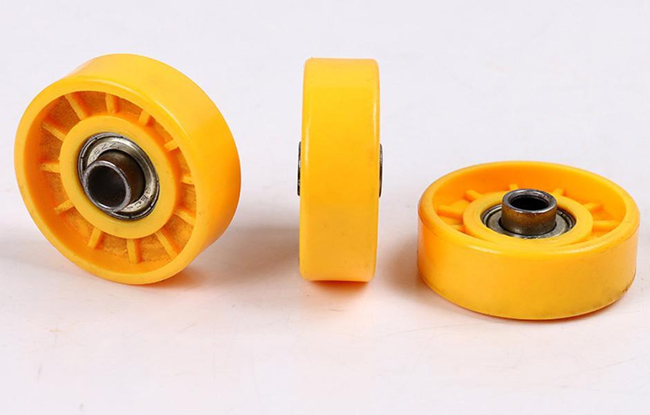 2Pcs OD 48mm ID 8mm Wheel Transfer Unit Conveyor Roller ABS
