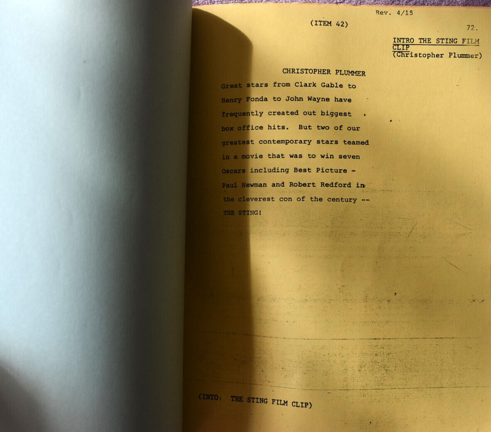 1983 " Movie Blockbusters! " CBS Television Original Screenplay Script