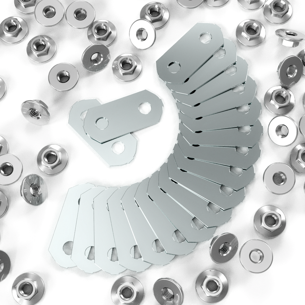 Nickel-Plated, Copper BUS BARS & SS NUTS for Prius C (2012-2019)