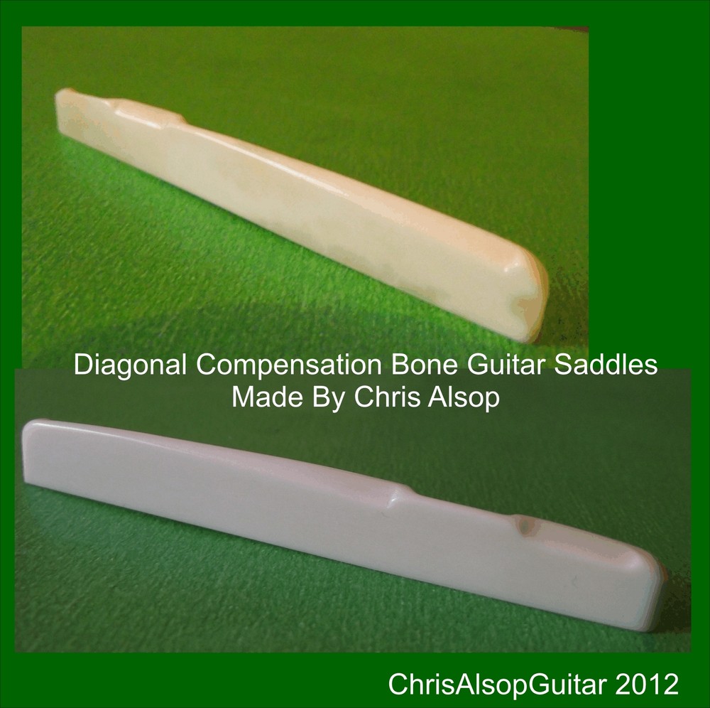 Diagonal Compensating Bone Guitar Saddle. You give Height, Width, Length. PS001d