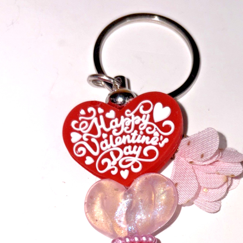 HAND MADE BEAD PEN & KEY CHAIN & Valentines