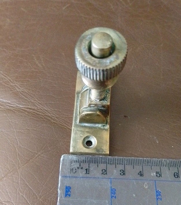Vintage Solid Brass Sash Window Twist Lock Latch £12@ Spring Loaded with Screws