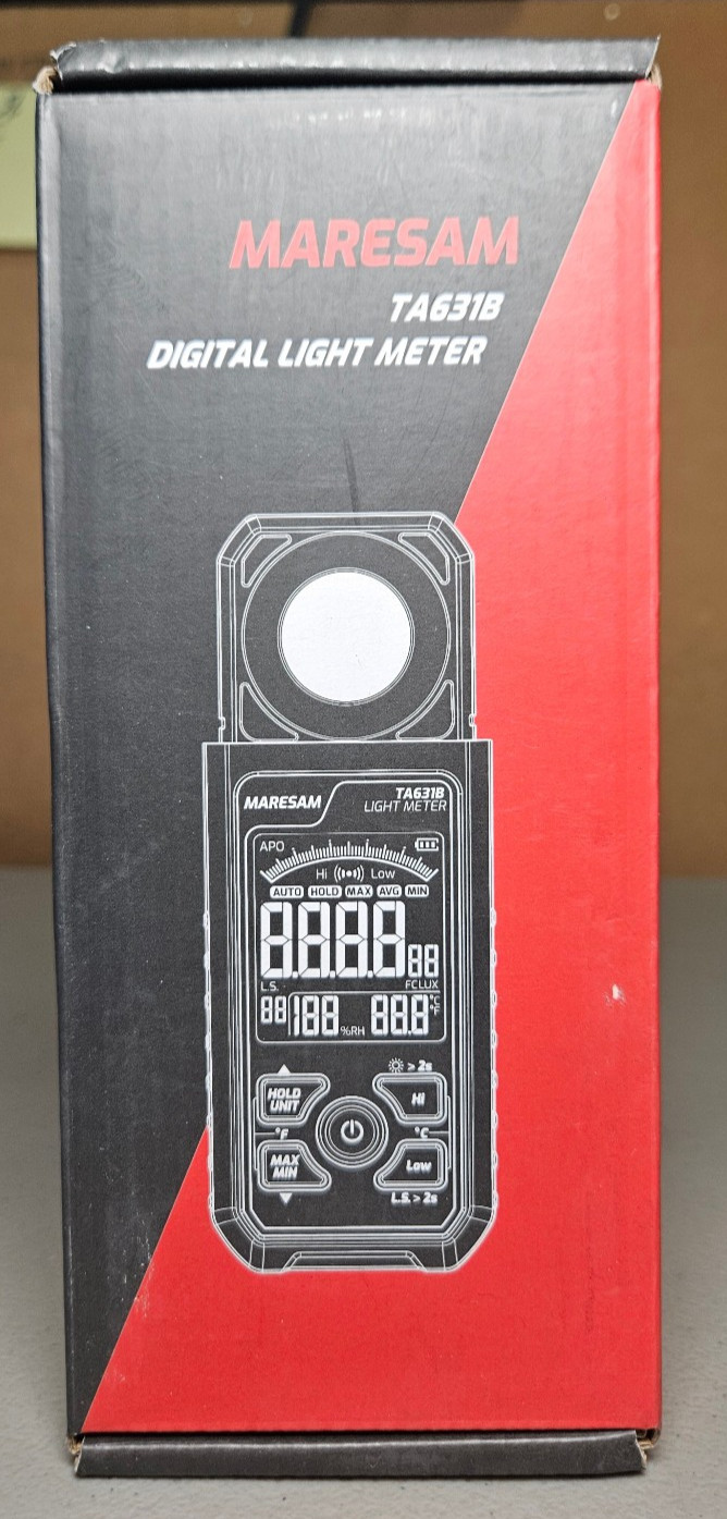 Maresam TA631B Digital Light Meter- New in Open Box!