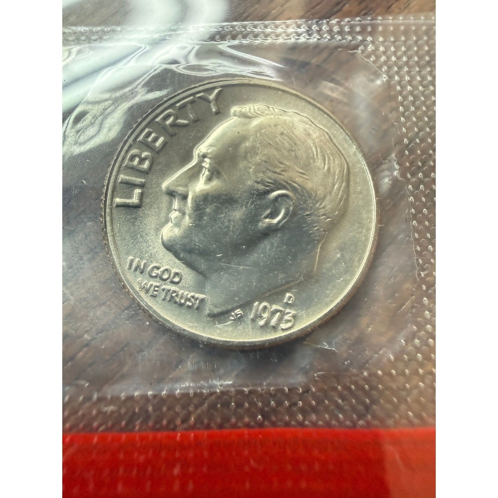 1973-D DIME FULL BANDS UNC