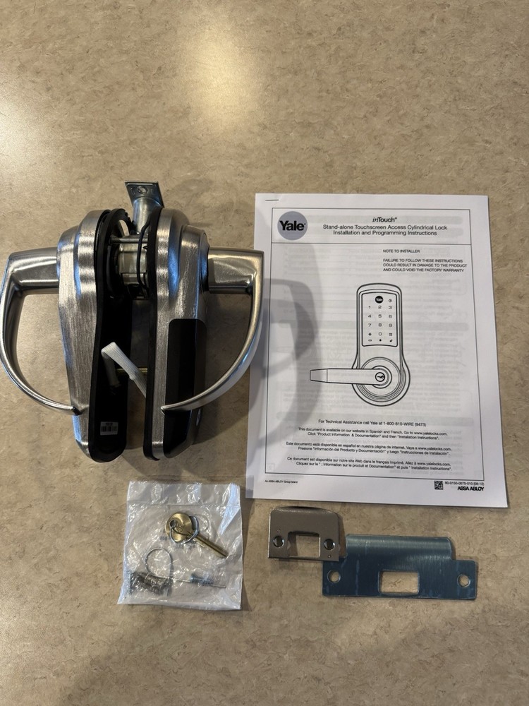 Yale inTouch Digital Touchscreen Access Cylindrical Lock (SFIC Cylinder)