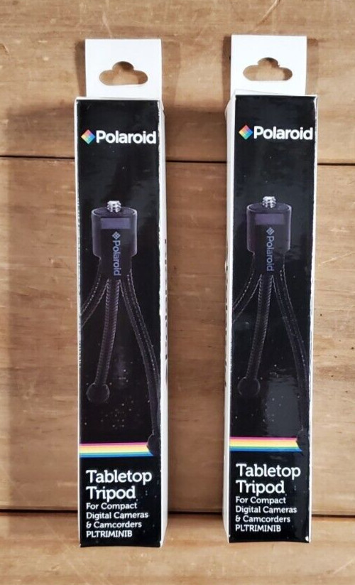 (2) Polaroid Tabletop Tripod For Compact Digital Camera