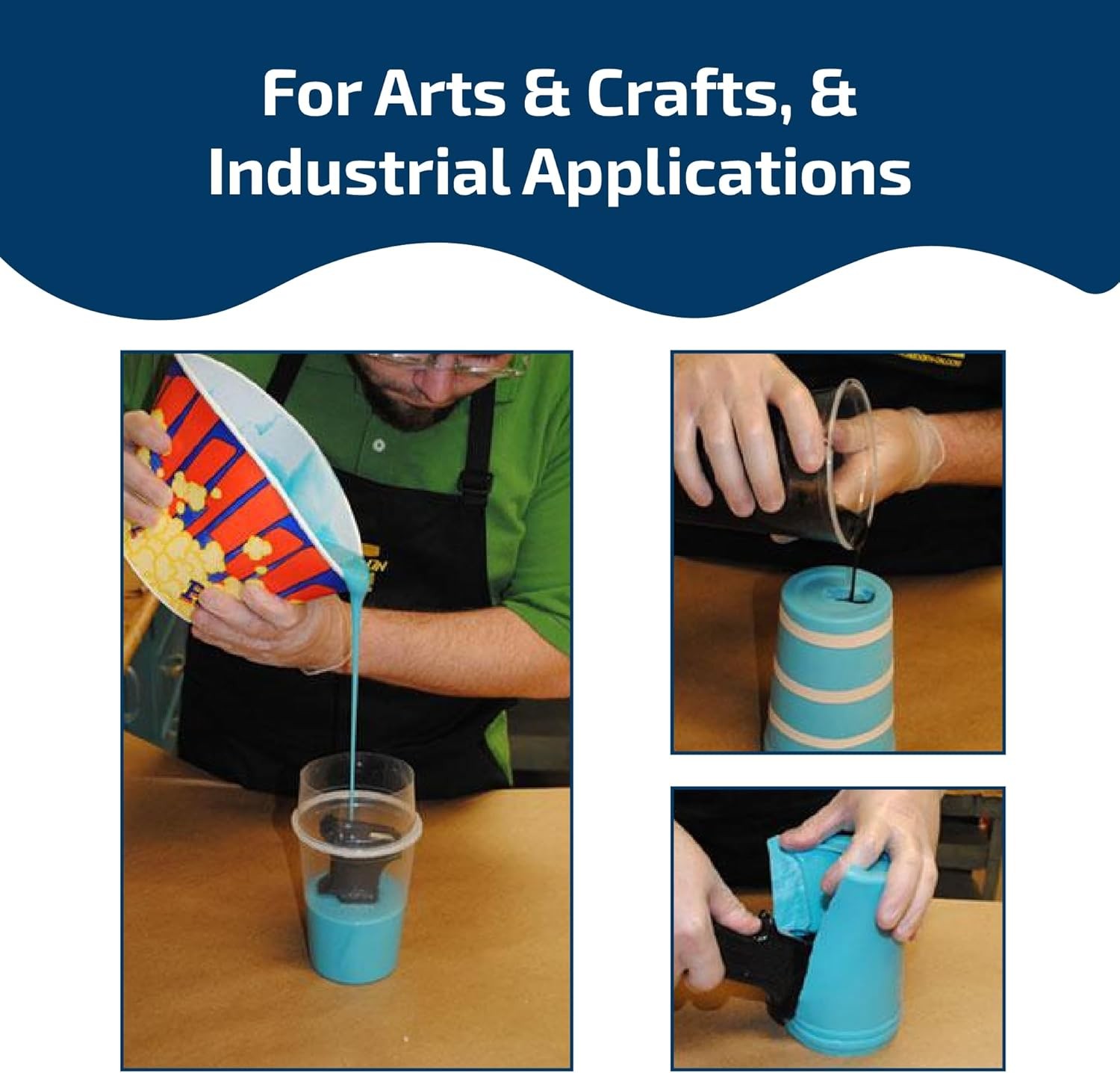 Fast Platinum Silicone Rubber Mold Making Kit Pint Unit for Casting Molds