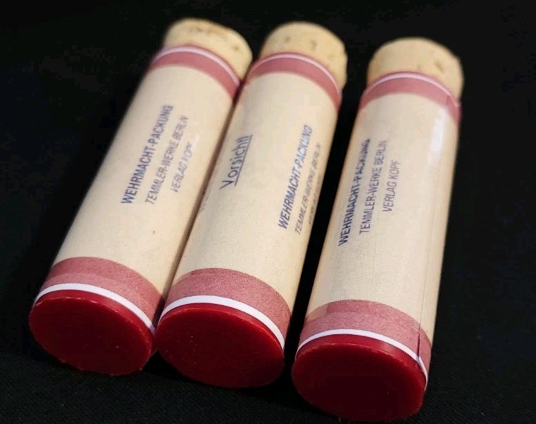 EMPTY! WW2 Pervitin Vial Replica 3D Printed Durable 3-Pack - 1:1 Scale US SELLER