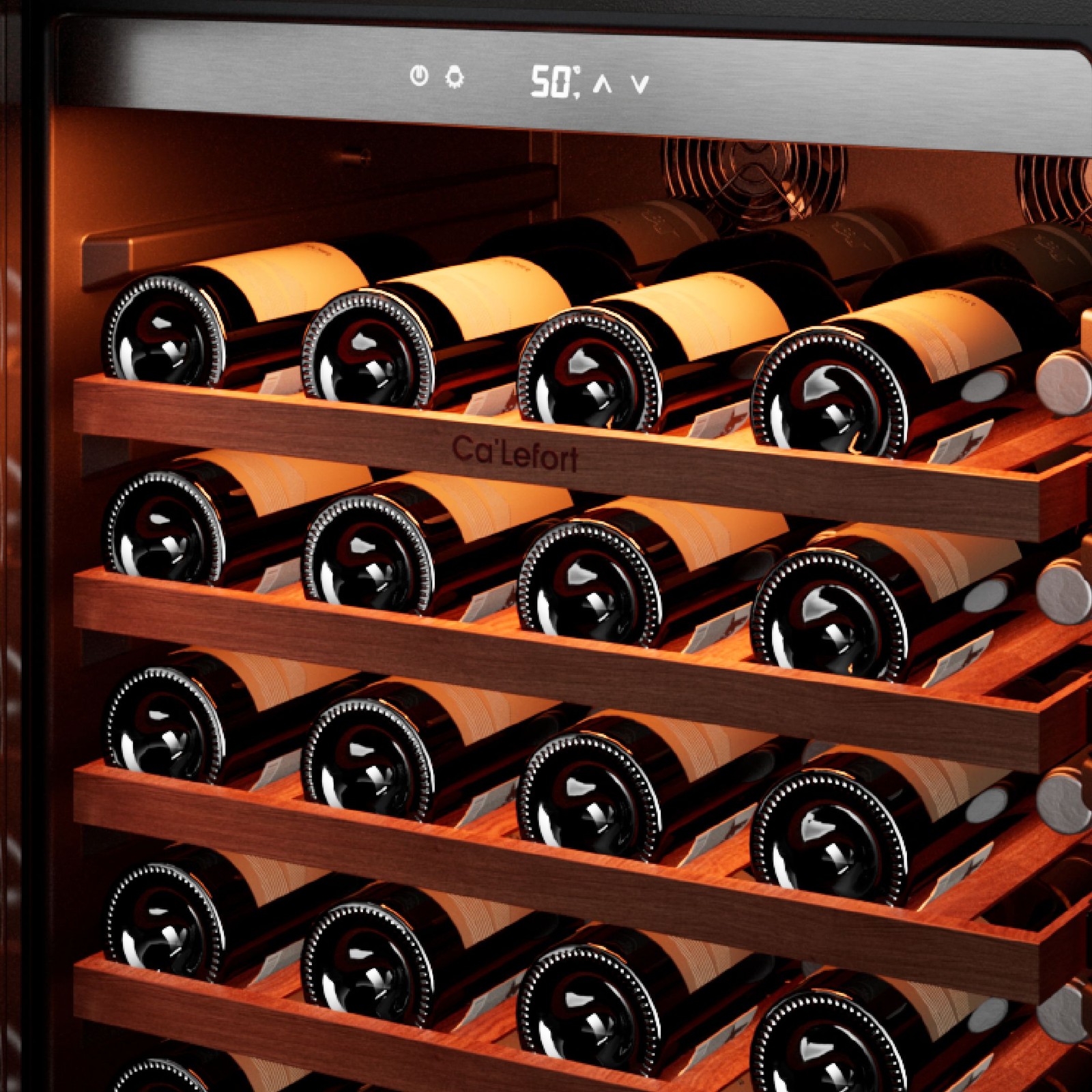 Ca'Lefort Wine Cooler Refrigerator 90 Bottles 40-65°F Left-Hinged Bar/Restaurant