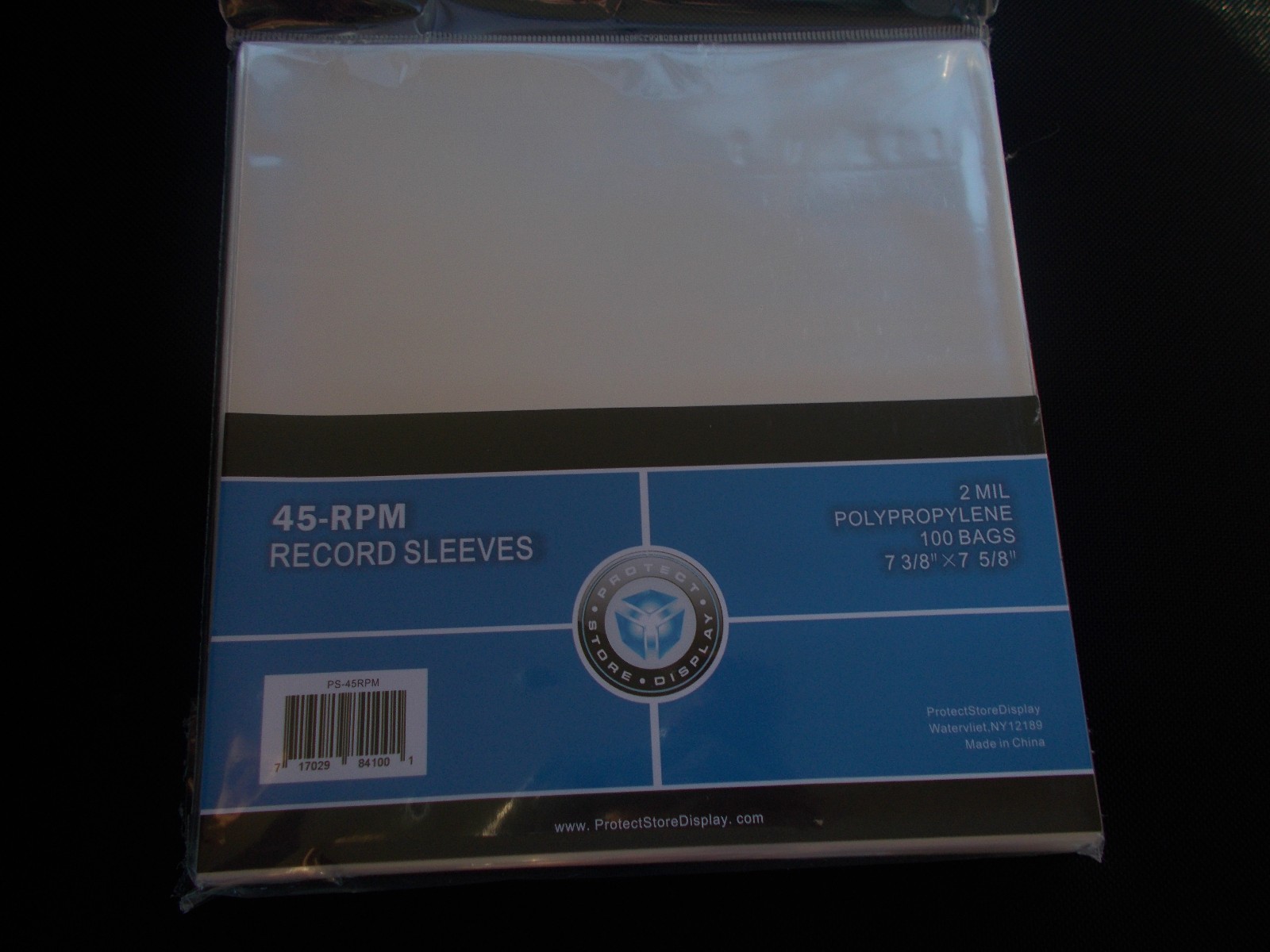 100 CLEAR PLASTIC 7" (45 RPM) VINYL RECORD ALBUM SLEEVES BAGS OUTERSLEEVES