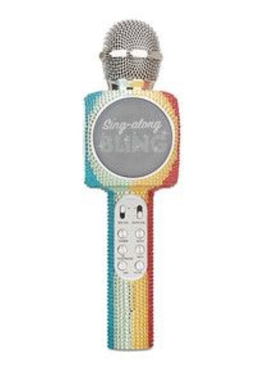 Sing A long LED Wireless Bluetooth Karaoke Microphone -Rainbow Bling