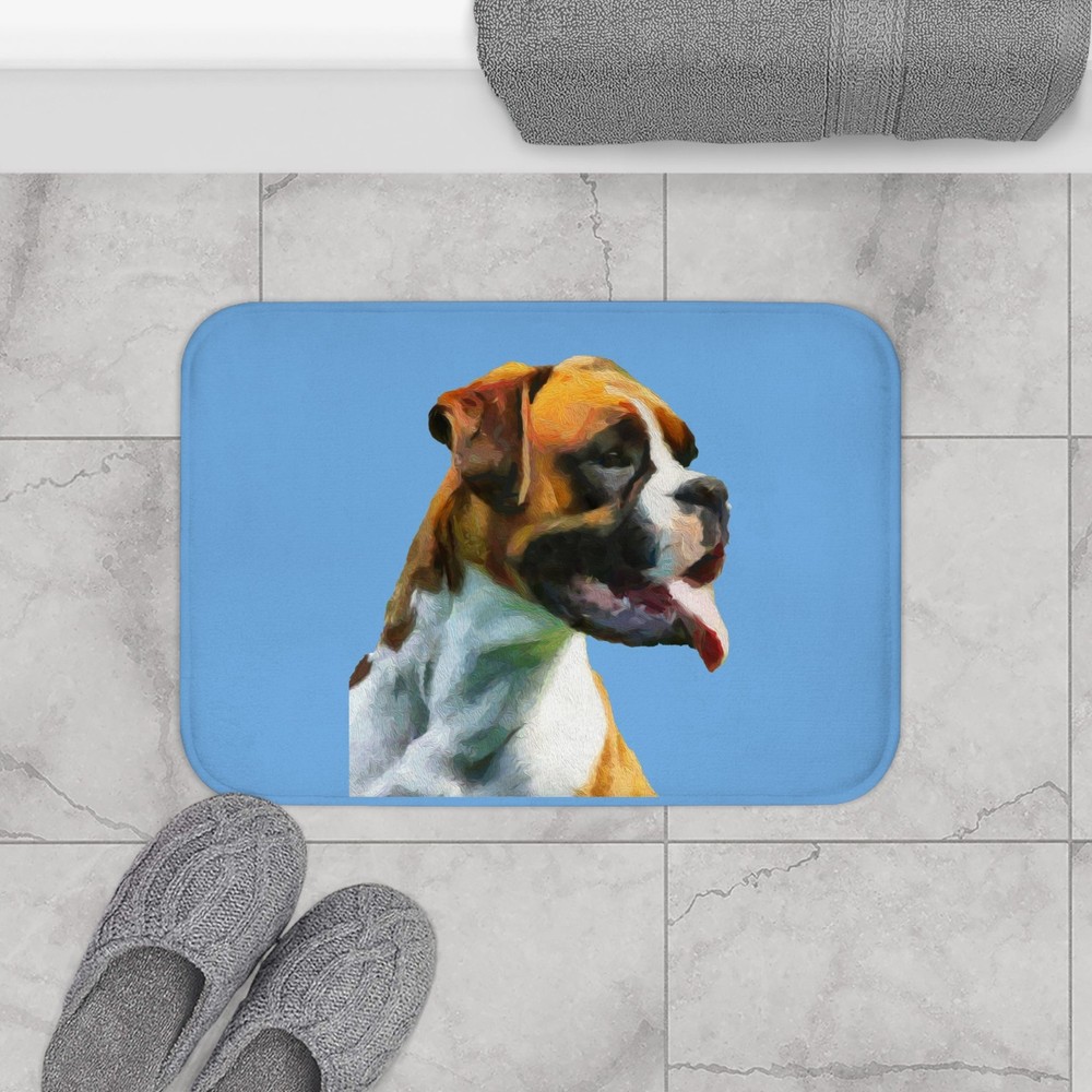 Boxer 'Cooper' Bathroom Rug Mat - Soft & Safe Comfort