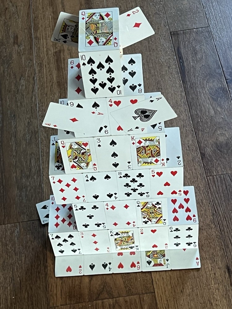 Vintage Appearing Card Castle