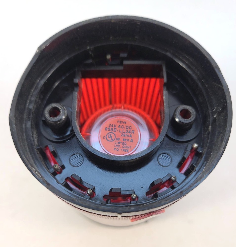 Allen-Bradley 855T-B24TL4 Control Tower Stack Light Red, Ser. C 24V AC/DC