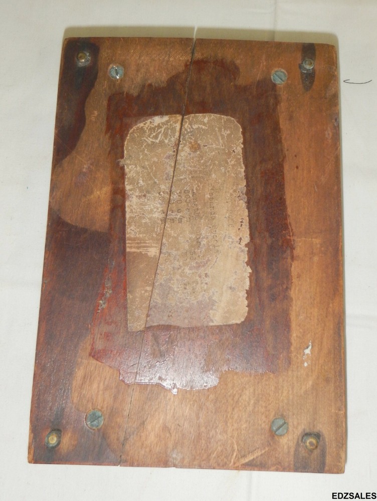 Antique Scientifc Wood Terminal Electricity Testing Block