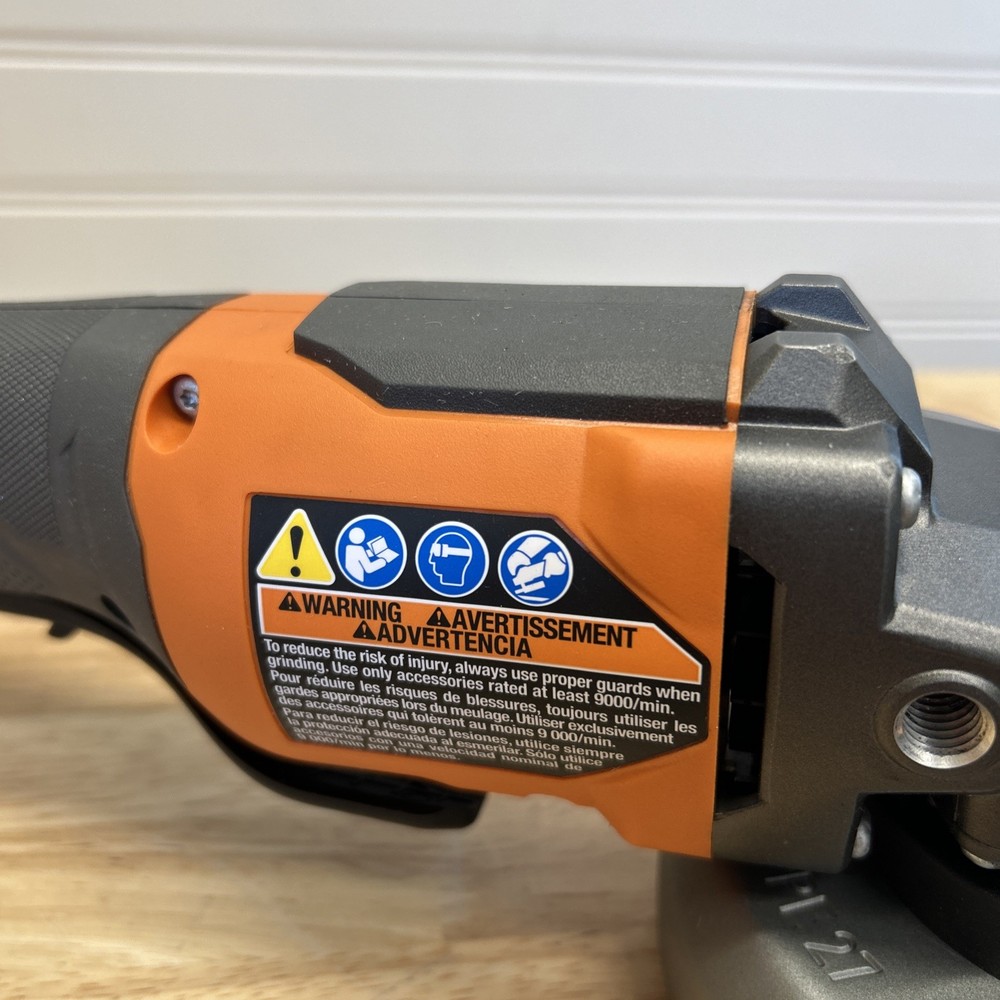 RIDGID R86047 18V Paddle Switch Angle Grinder