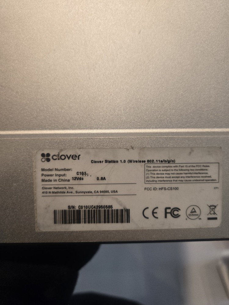 CLOVER C100 13" Touch Screen POS System