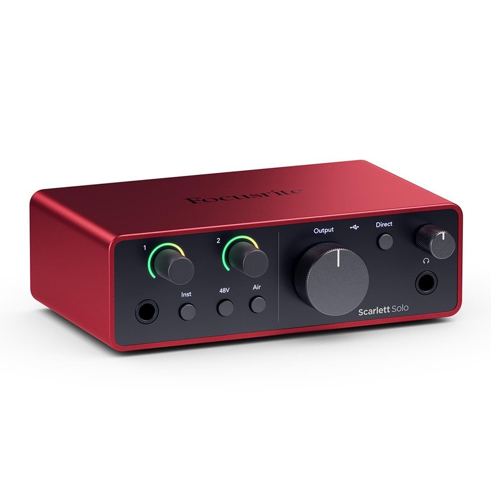 Focusrite Scarlett Solo 4th Gen USB Interface with Software Suite