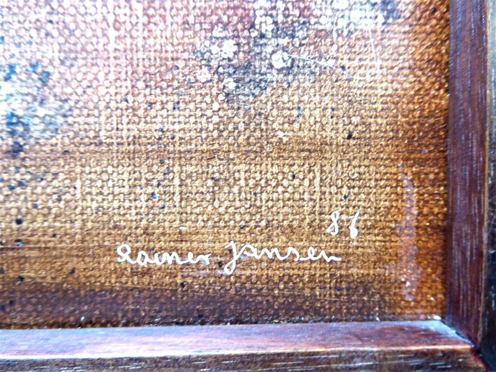 Rainer Jansen 1986 #1 Osnabrück Original Painting Great Unique!